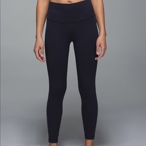 lululemon athletica High Times Pant Navy  Sz 6